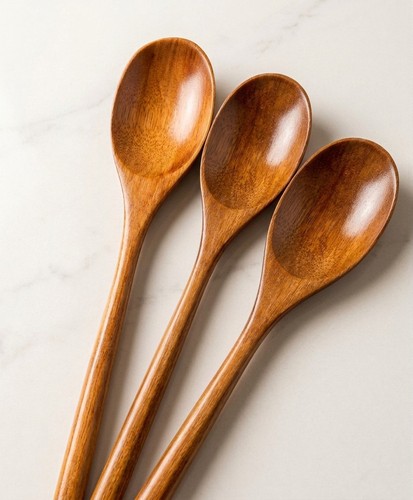 Wooden honey spoon long - wooden,