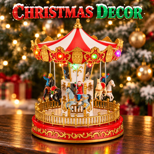 23cm christmas rotating - 23cm,