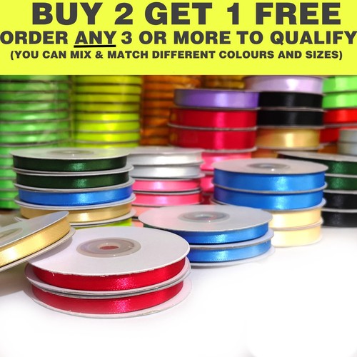 Satin ribbon double sided - satin, on