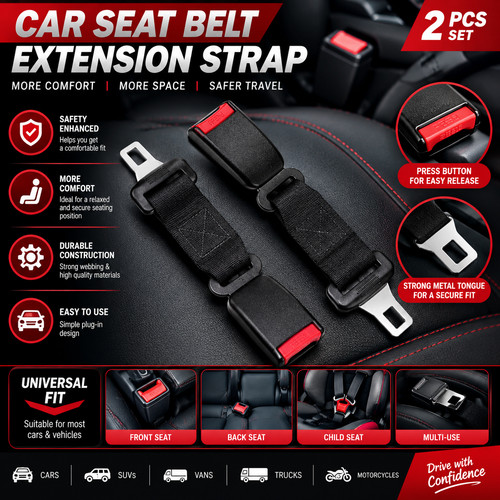 Car seat belt extension - car,