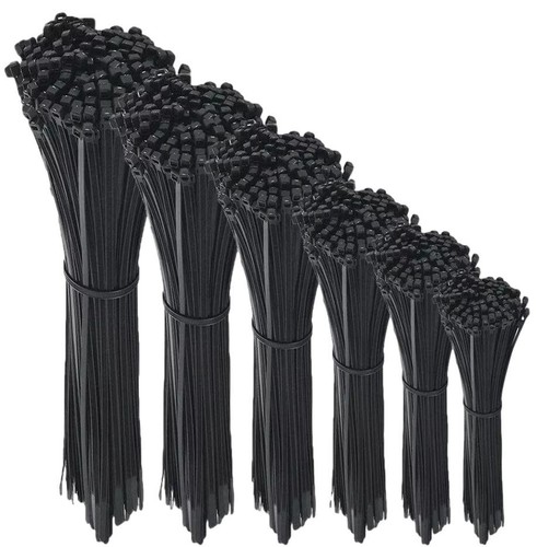 Black cable ties zip wraps - cable, /